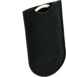 Estojo Adorini Slim Cutter em couro- preto