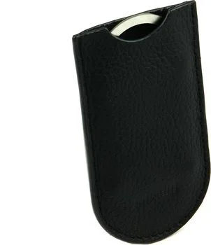 Estojo Adorini Slim Cutter em couro- preto