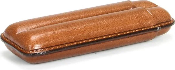 Estojo duplo para Robustos 490 Martin Wess Havane Goatskin 
