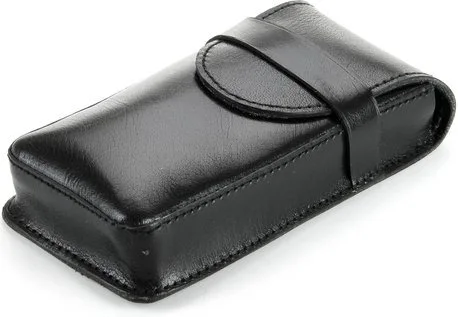 Estojo em couro para 3 charutos Buffalo - Preto