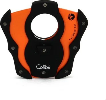 Cortador de charuto Colibri 'Cut' Preto/Laranja