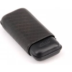 Estojo para charutos Davidoff R-2 couro preto 3