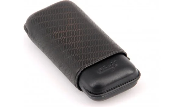 Estojo para charutos Davidoff R-2 couro preto 3