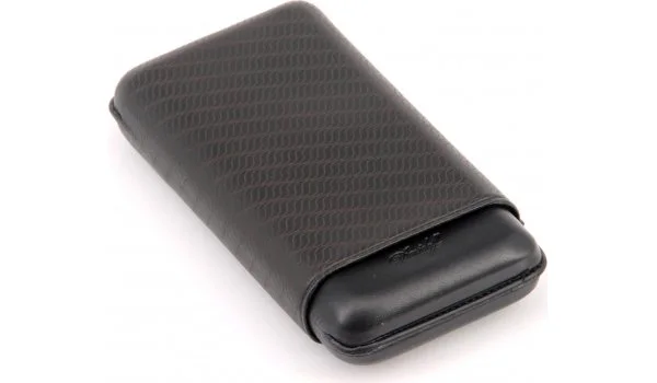 Estojo para charutos Davidoff XL-3 couro preto