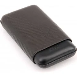 Estojo para charutos Davidoff XL-3 couro folha preta