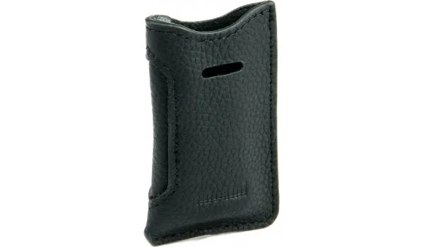 adorini capa em couro preto para Isqueiros S.T. Dupont Slim