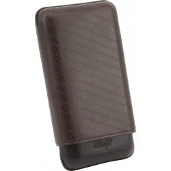 Estojo de couro para charuto Davidoff XL-3 Enjoy Marrom