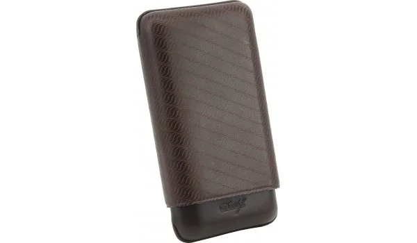 Estojo de couro para charuto Davidoff XL-3 Enjoy Marrom