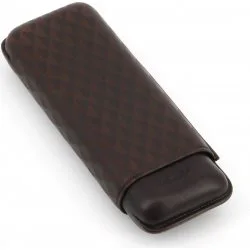 Caixa de charutos Davidoff XL-2 em couro marrom