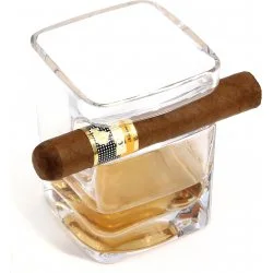 Copo de vidro para charuto, rum e uísque adorini