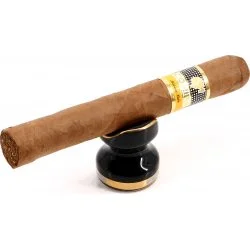 Suporte para charutos de cerâmica adorini preto dourado