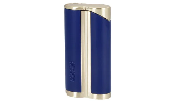 adorini Curva de Jato Único Azul / Ouro Amarelo incl. Perfurador de Charuto