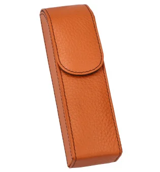 caixa de bolso de charutos adorini laranja com fio preto