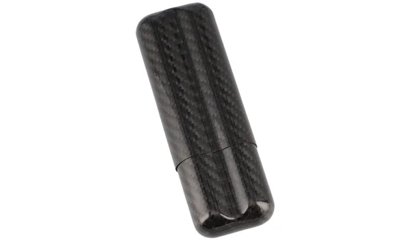 Caixa de Charutos de Fibra de Carbono para 2 Charutos