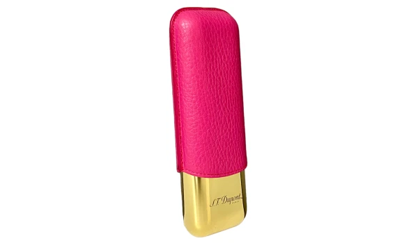 Estojo para charutos S.T. Dupont para 2 charutos rosa/dourado 183245
