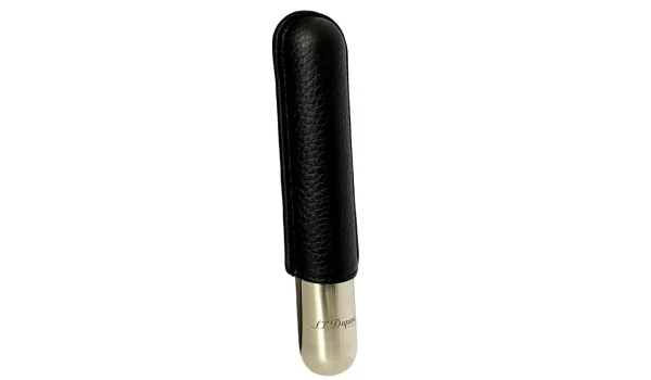 Estojo para charutos S.T. Dupont para 1 charuto preto/cromado 183160