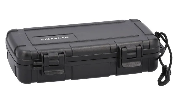 Humidor de viagem para 5 charutos com esponja umidificadora