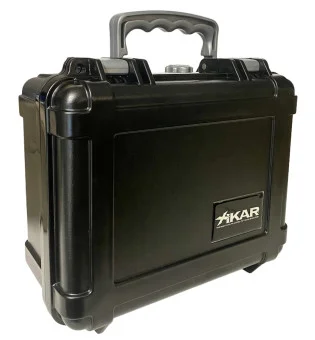 Humidificador de viagem Xikar, plástico preto 20 charutos (225XI)