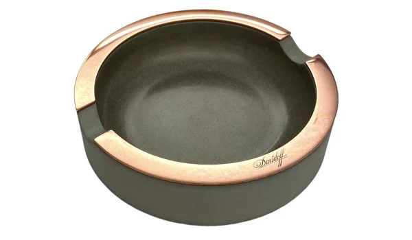 Cinzeiro Davidoff Concrete pequeno cinza claro