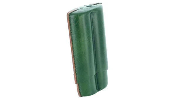 Estojo para charutos Lubinski Couro 2 Robusto verde