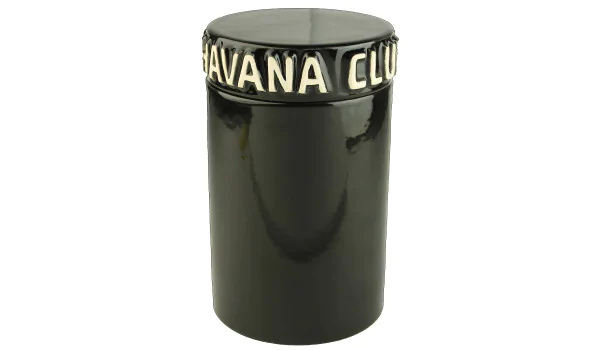 Havana Club frasco preto para charuto Tinaja