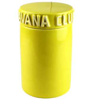 Havana Club frasco amarelo para charuto Tinaja