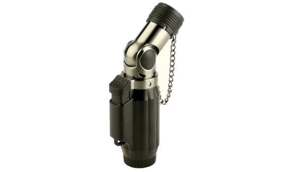 Isqueiro Cozy Jet quatro chamas preto