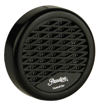 Umidificador Passatore redondo preto para aprox. 20 charutos