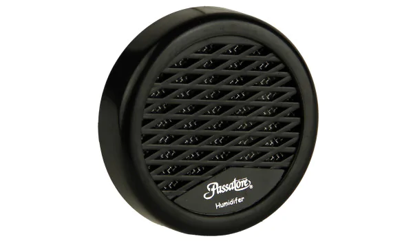 Umidificador Passatore redondo preto para aprox. 20 charutos