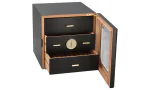 Gaveta para adorini Humidor Chianti médio preto com orifício para higrómetro foto 8