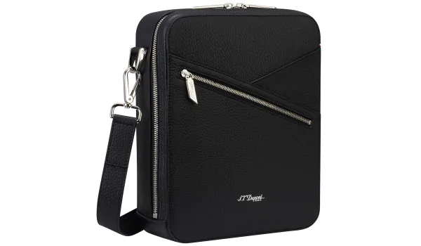 Bolsa transversal para charutos S.T. Dupont Neo Capsule preta 141003