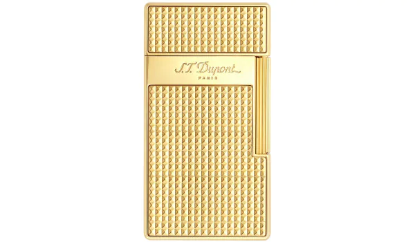 Isqueiro S.T. Dupont Biggy Diamond Head Dourado 025009