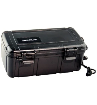 Humidor de viagem para 10 charutos com esponja umidificadora
