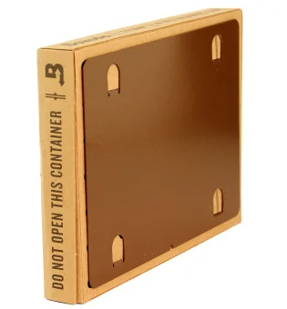 Placa de montagem metálica para embalagens Boveda de 320 gramas