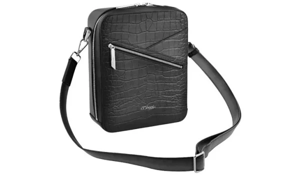 Bolsa transversal para charutos S.T. Dupont Le Grand Atelier preta 141053