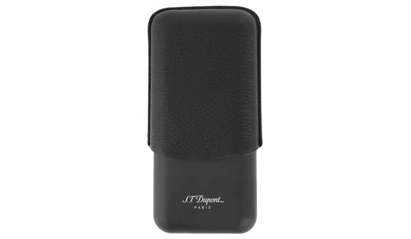 Estojo para charutos S.T. Dupont para 3 charutos preto fosco 183340