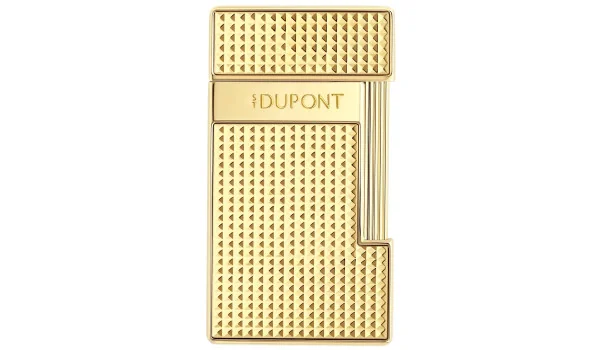 Isqueiro S.T. Dupont Slimmy Cabeça de Diamante Dourado 028119