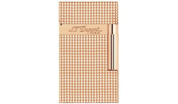 Isqueiro S.T. Dupont Ligne 2 Cabeça de diamante - dourado amarelo