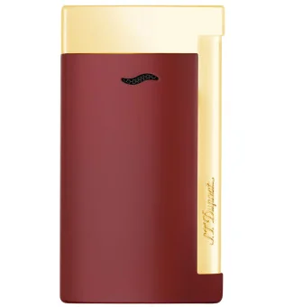 Isqueiro S.T. Dupont Slim 7 Lotus - Vermelho/Acabamento em dourado