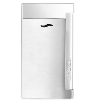 Isqueiro S.T. Dupont Slim 7 Torch - Cinza cromado escovado