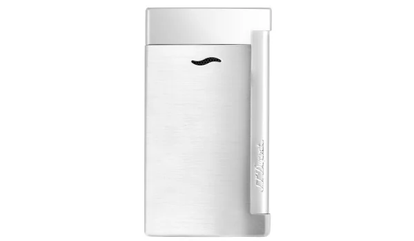 Isqueiro S.T. Dupont Slim 7 Torch - Cinza cromado escovado