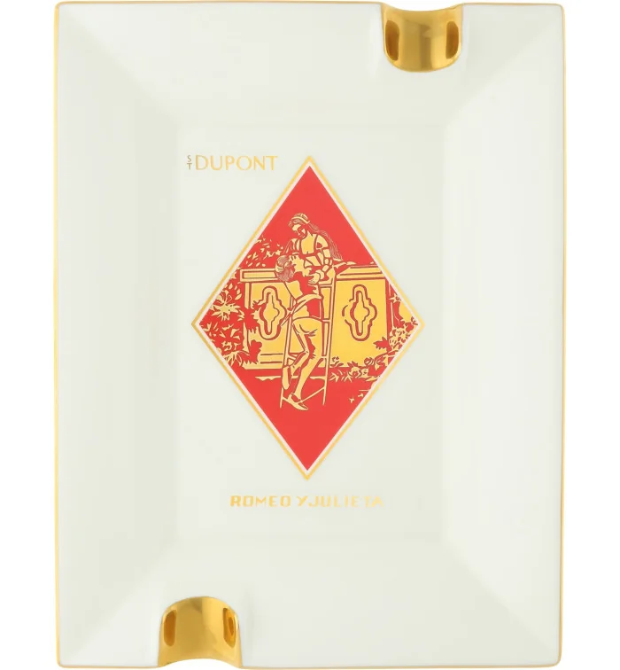 Cinzeiro grande Romeo y Julieta S.T. Dupont branco 006450