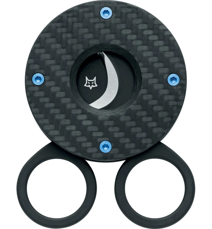 Tesoura para charuto Fox The Circle Black Carbon 743 3KT