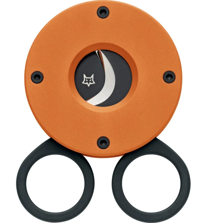 Tesoura para charuto Fox The Circle Laranja Alumínio 743 OR