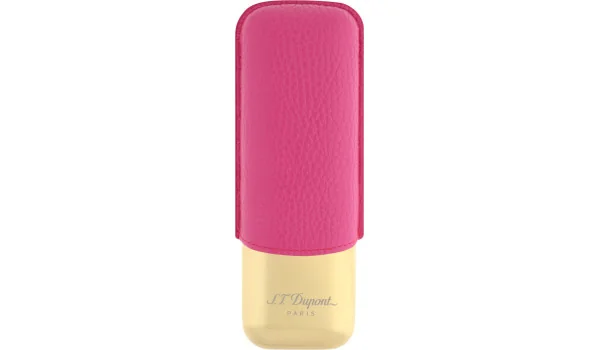 Estojo para charutos S.T. Dupont para 2 charutos rosa/dourado 183245