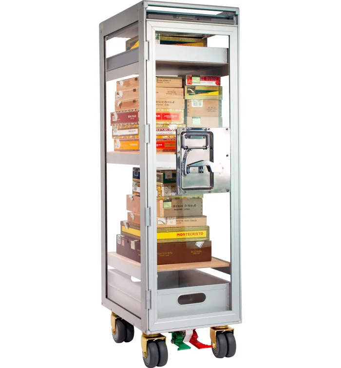 Carrinho para charutos adorini em acrílico