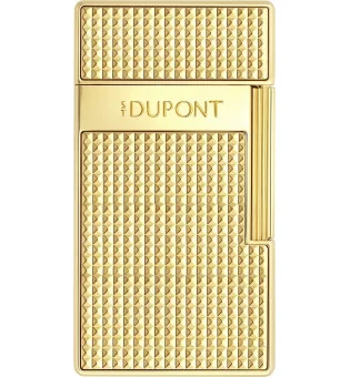 Isqueiro Biggy S.T. Dupont com cabeça de diamante dourada 025209