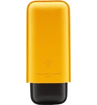 Estojo para charutos Les Fines Lames Duo Amarelo