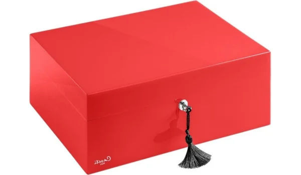 Umidor Caseti Paris vermelho