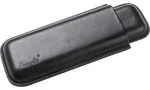 Estojo para charutos Angelo preto 2 charutos couro